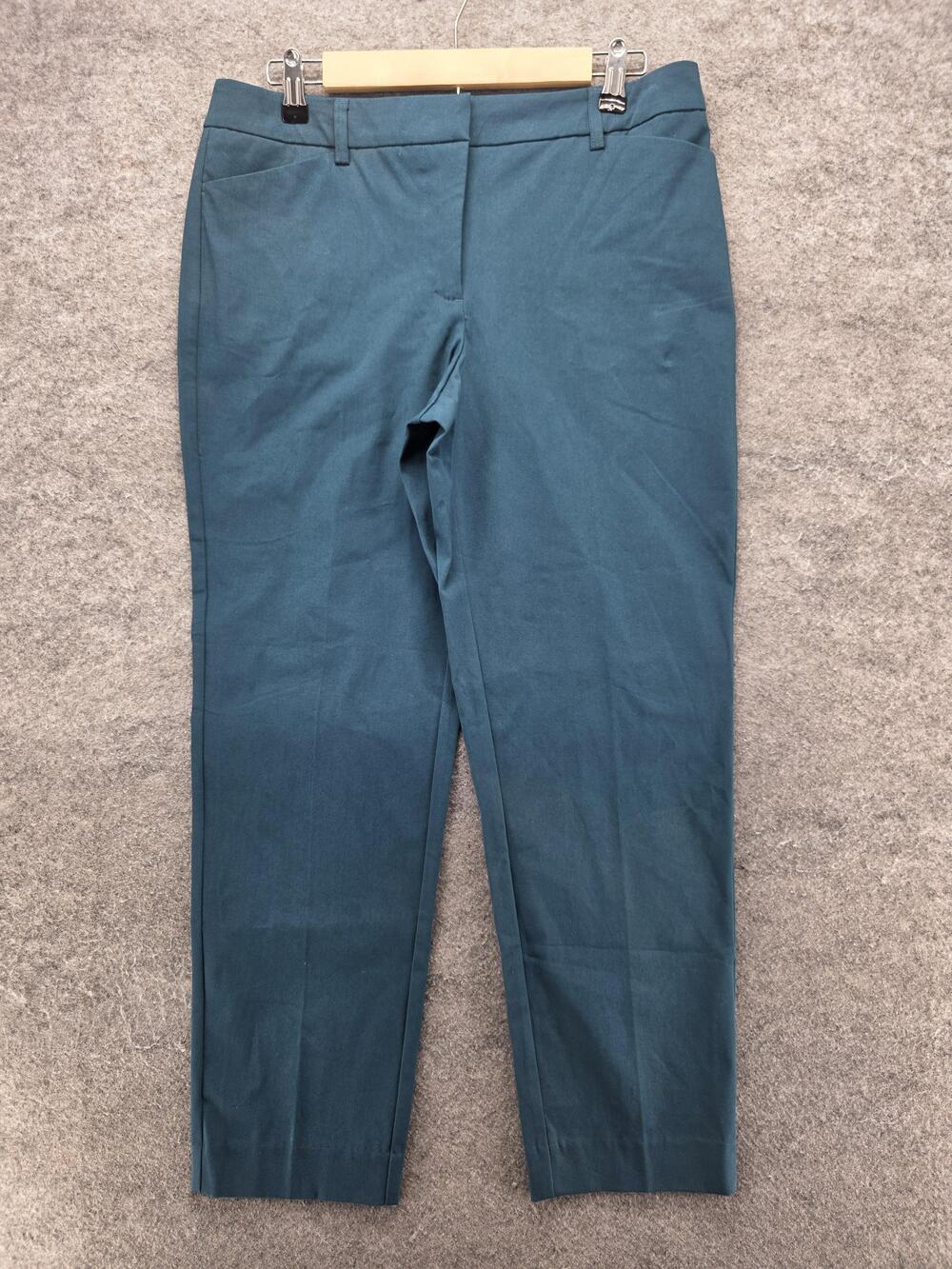 Worthington Pants Womens 8 Green Slim Ankle Twill Stretch Pockets 26 In